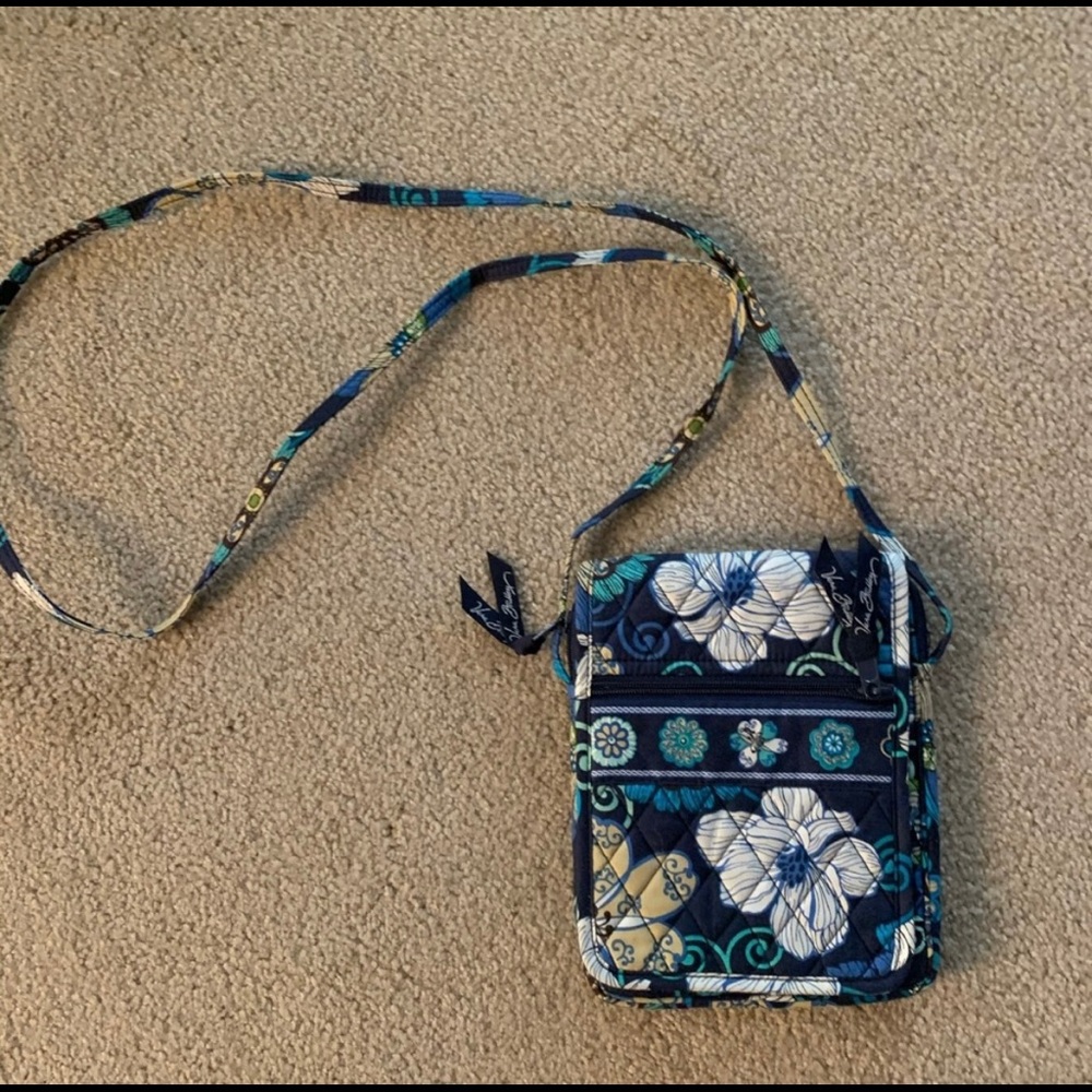 Vera Bradley Mod Floral Blue Crossbody